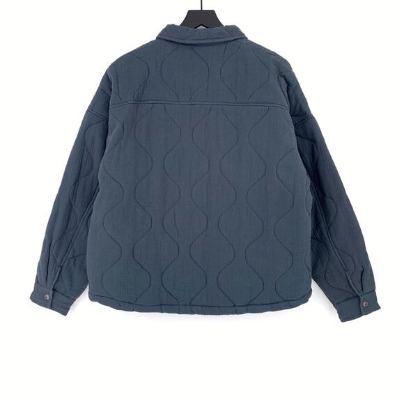 UNIONBAY Tyra Quilted Shirt Jacket Dusty Blue XL - Picture 9 of 11